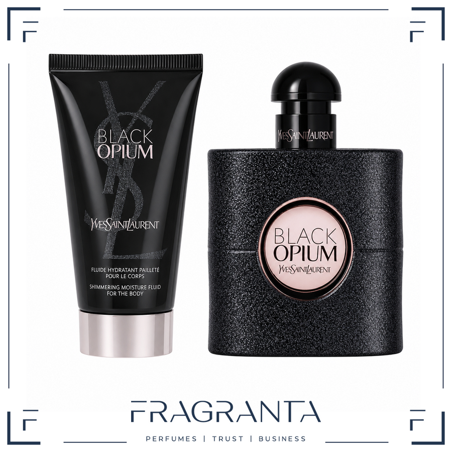 Yves Saint Laurent YSL Black Opium EdP 50ml + Body Lotion 50ml – Produktbild