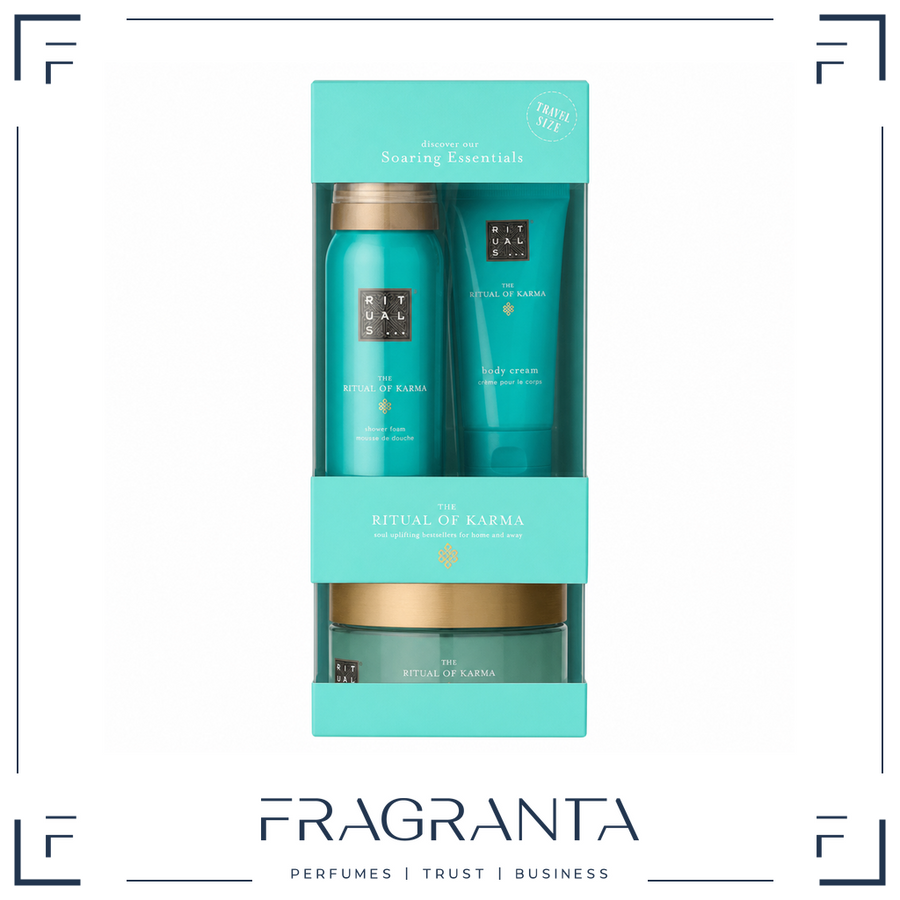 Rituals The Ritual of Karma Probenset BS 125g + SG 50ml + BC 70ml – Produktbild