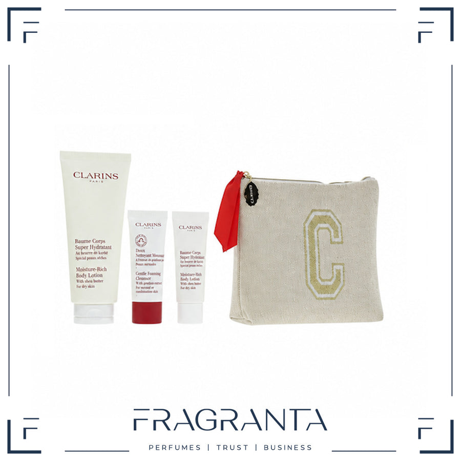 Clarins Body Care Essentials Set Body Lotion 200ml + Body Scrub 30ml + Hand & Nail Treatment Balm 30ml – product image