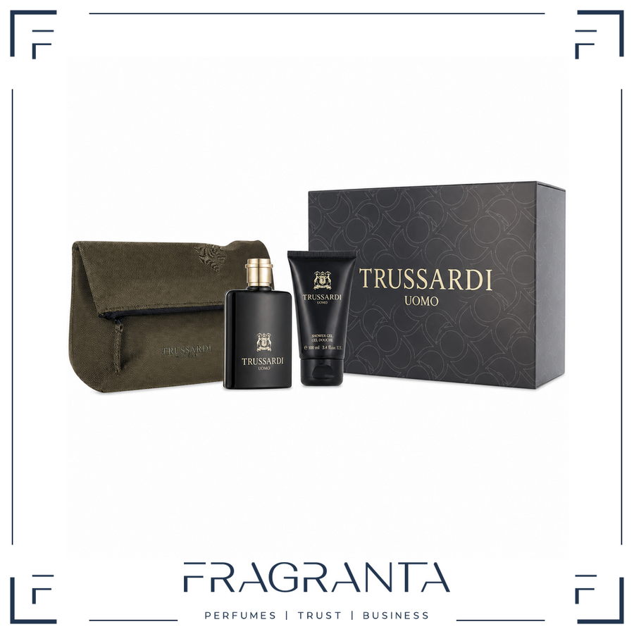 Trussardi Uomo Eau De Toilette 100ml + Duschgel 100ml + Tasche – Produktbild